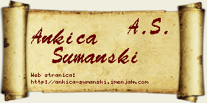 Ankica Šumanski vizit kartica